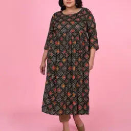 showoff Women Printed A-Line Kurta image 1