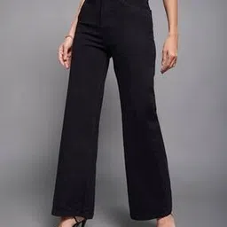 miss chase Women Wide-Leg High-Rise Jeans-picture-12