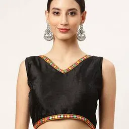 molcha by babita singh Women Embroidered Back-Open Blouse-picture-53