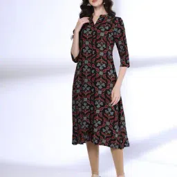 avaasa mix n' match Women Floral Print A-Line Kurta image 1