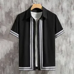 eyebogler Men Striped T-Shirt with Short Sleeves-picture-20