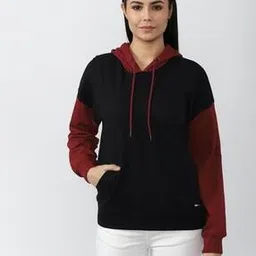 van heusen Colourblock Hoodie with Ribbed Hems-picture-29