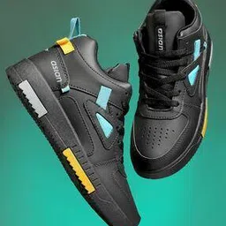 asian Men Logo Print Lace-Up Shoes-picture-11