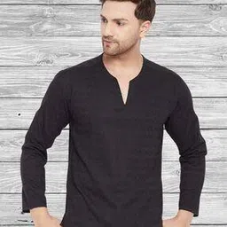 even Men Regular Fit Short Kurta with Mandarin Collar-picture-43