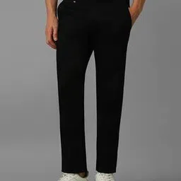 louis philippe Men Flat-Front Tapered Fit Trousers-picture-13