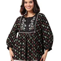 zelena Women Floral Relaxed Fit Top-picture-50