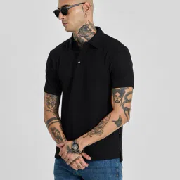 snitch Men Regular Fit Polo T-Shirt with Collar Neck image 1