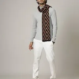 handicraft-palace Men Chevrons Print Scarf-picture-21