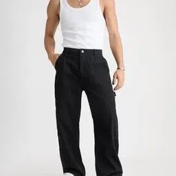 freakins Men Mid-Rise Relaxed Cargo Jeans-picture-53