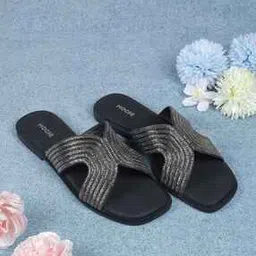 Women Embellished Slip-On Sandals-image-4
