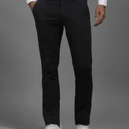 louis philippe Men Slim Fit Flat-Front Trousers-picture-26