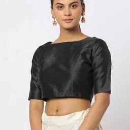 demoza Boat-Neck Back-Open Blouse-picture-24