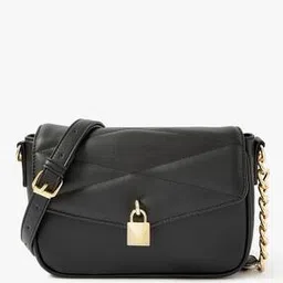accessorize london Quilted Sling Bag with Lock Accent-picture-30