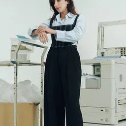 freakins Women Wide Leg Pleated Pants-picture-33