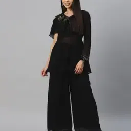 cottinfab Embellished 2-Piece Top & Palazzo Set-picture-13