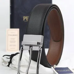 peluche Men Reversible Belt with Tang Buckle Closure image 1