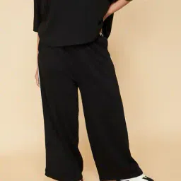 max Women Side Striped Wide-Leg Track Pants image 1