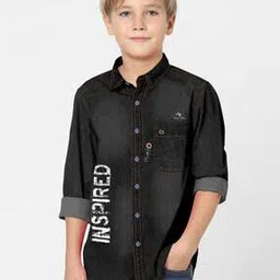 fabfarm Boys Washed Regular Fit Shirt-picture-49