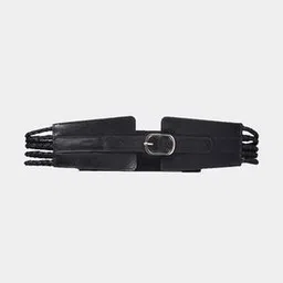 label ritu kumar Sula Leather Belt with Buckle Closure-picture-52