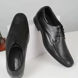 teakwood leathers Men Derbys with Lace Fastening-picture-15