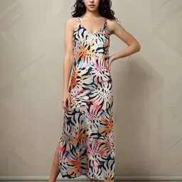 outryt by azorte Women Printed Maxi Sleep Slip Dress-picture-34