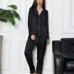 sj slumber jill Women Satin Nightwear Set-picture-38