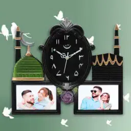 attractionz Analogue Wall Clock with Photo Frames-picture-51