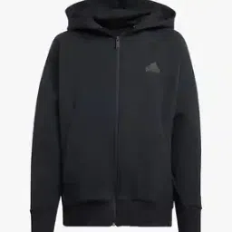 Hooded Jacket with Front Zip-image-22