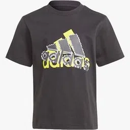 adidas kids Brand Print Crew-Neck T-Shirt-picture-30
