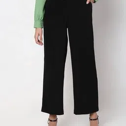vero moda Non-stretchable Straight Fit Trousers-picture-25