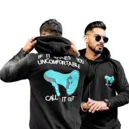 maniac Men Typographic Print Oversized Fit Hoodie-picture-9