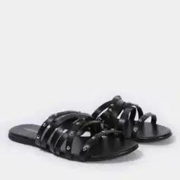fyre rose Studded Strappy Slip-On Flat Sandals-picture-46