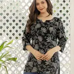 mialo fashion x ag Women Floral Print Straight Kurti-picture-25