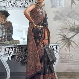 ri-wah Bagh Print Banarasi Silk Saree-picture-12