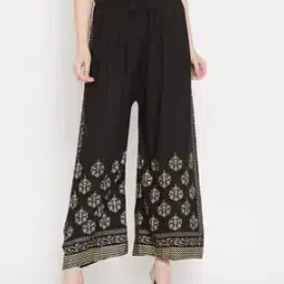 castle Printed Palazzos with Drawstring Waist-picture-31
