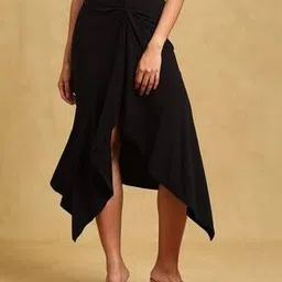 label ritu kumar Flared Skirt with Elasticated Waist-picture-15