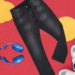 pantaloons junior Boys Mid-Washed Slim Fit Jeans-picture-13