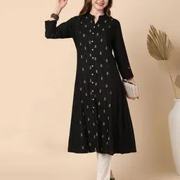 globus Women Embroidered A-Line Kurta-picture-14