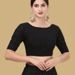 oomph! Women Embroidery Back Open Blouse  -picture-31