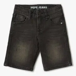 pepe jeans Boys Cashed Mid-Wash Slim Fit Denim Shorts-picture-23