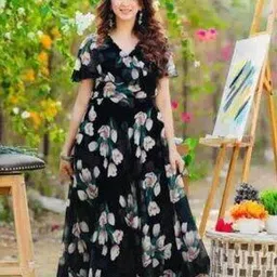 fashion 2 wear Floral Print Fit & Flare Dress-picture-45