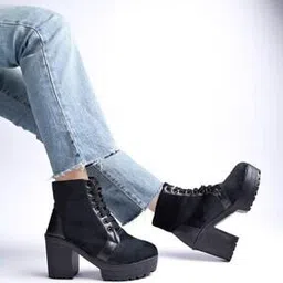 shoetopia Lace-Up Ankle-Length Boots-picture-12