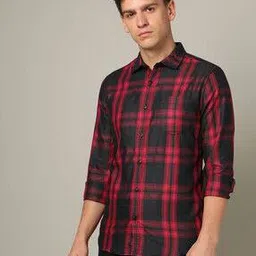 ketch Men Checked Slim Fit Shirt-picture-11