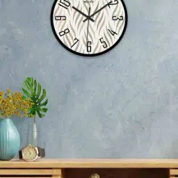 olive tree Round Shaped Analog Wall Clock image 1