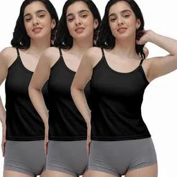 amul comfy  Pack of 3 Cotton Cut and Sew Camisole-picture-46