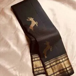 coco brown Women Kanjivaram Zari Woven Saree with Unstitched Blouse Piece-picture-45