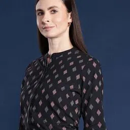 hancock Women Printed Shirt with Full Sleeves-picture-36