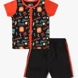 sweetie pie Printed Cotton T-Shirt & Shorts Set-picture-41