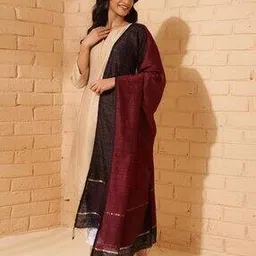 fabindia Women Stripes Dupatta-picture-32