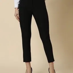 allen solly Women Regular Fit Flat-Front Trousers-picture-51